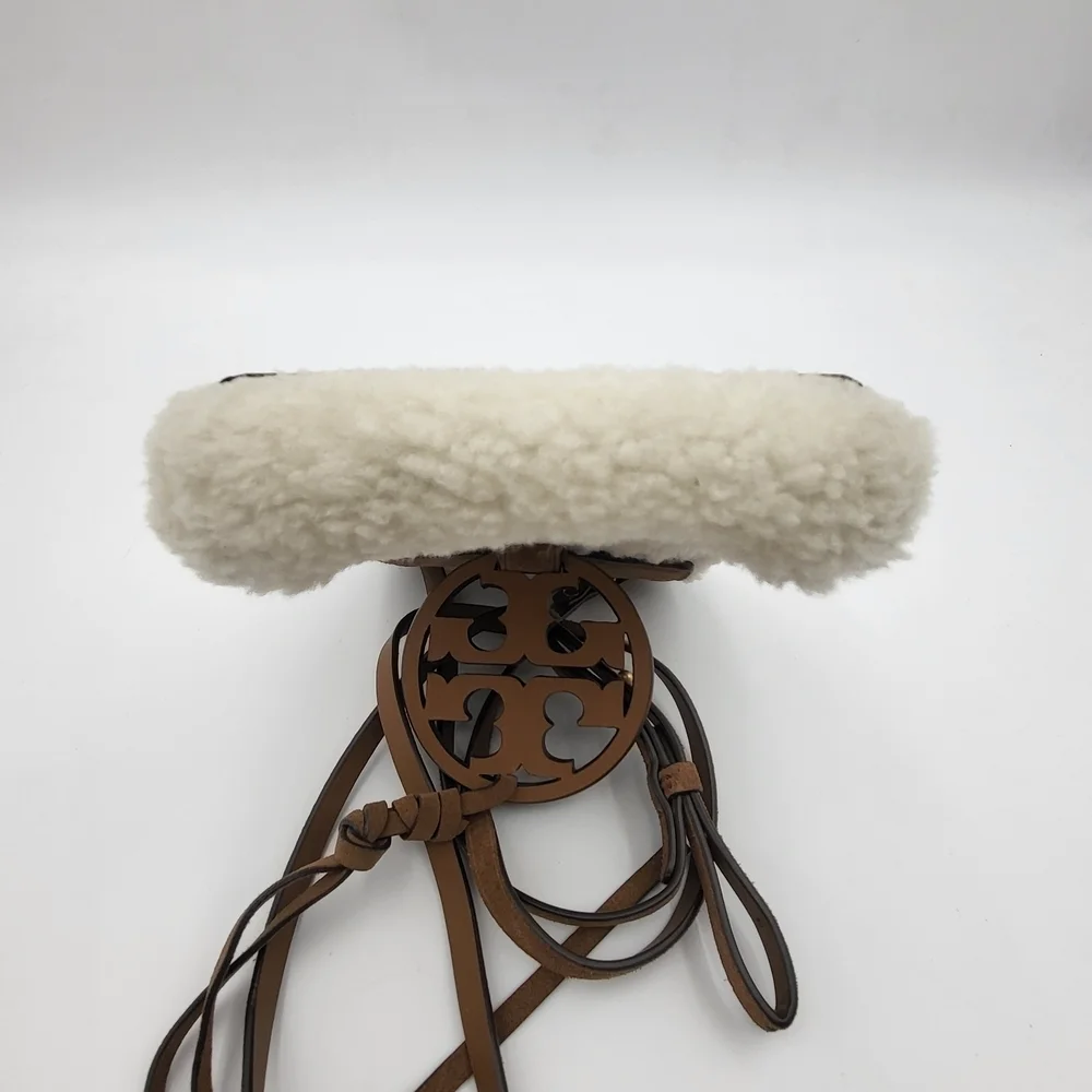Tory Burch Boa Mirror Shoulder Sling Bag with Flap.